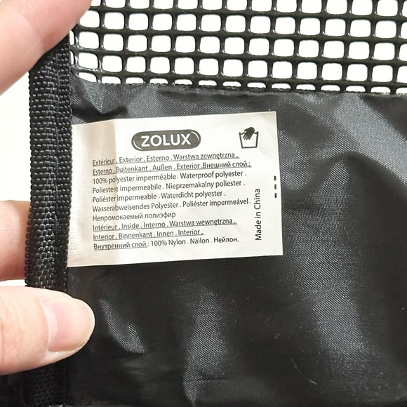 Collapsible Pet Carrier for Small Cats/Dogs - Black/White Floral Print w/Handle - Picture 16 of 16